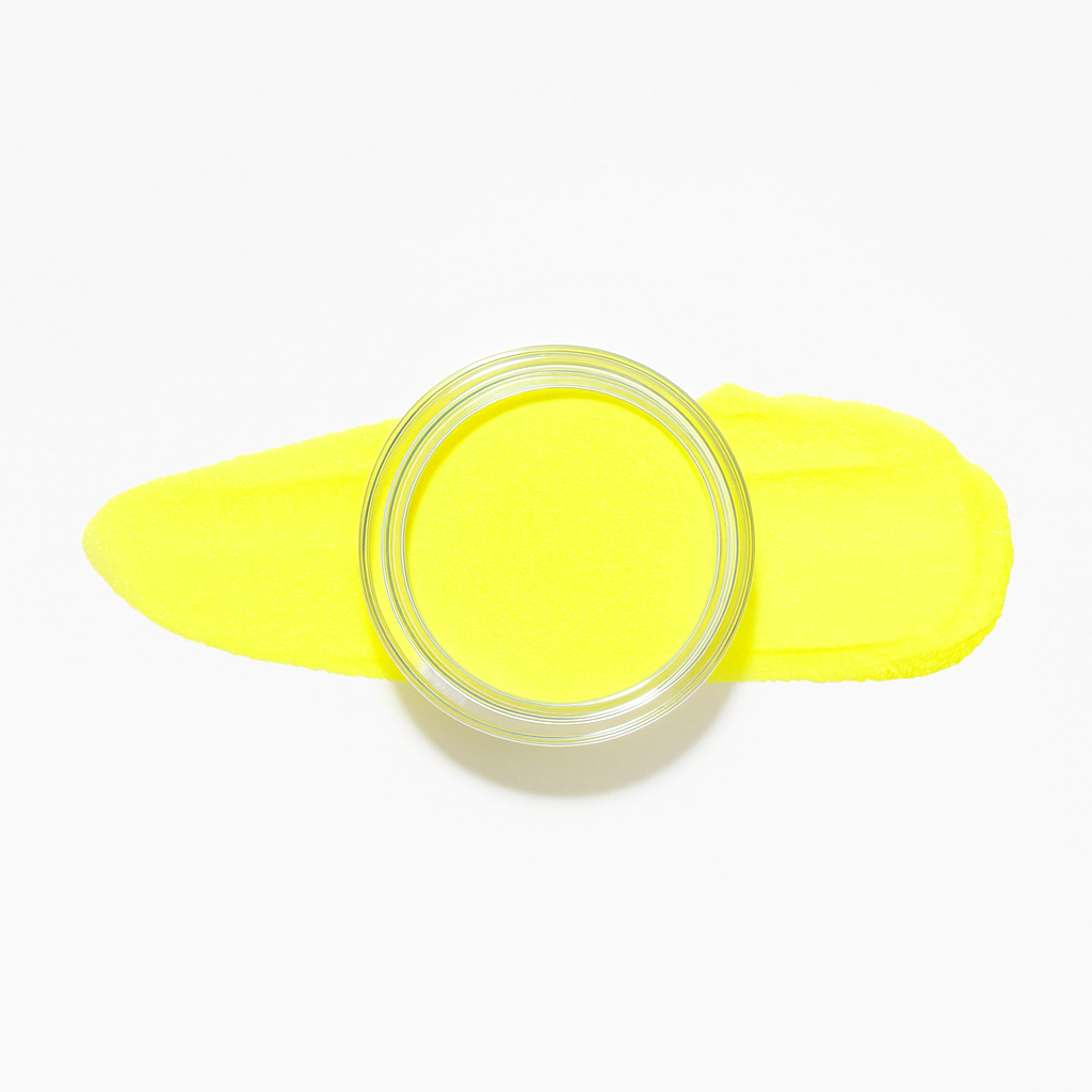 Gul – Sunrise – En strålande och livfull gul nyans som lyser upp din manikyr / dipping-pulver-powder-akryl-pulver – Perfekt för en energisk och upplyftande look – Högpigmenterat material för salonger – Nagelfärgvisning (nail swatch)