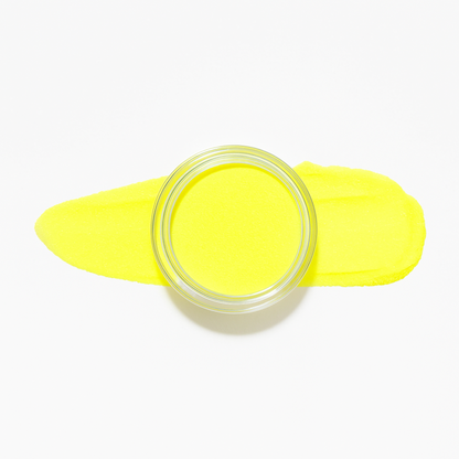 Gul – Sunrise – En strålande och livfull gul nyans som lyser upp din manikyr / dipping-pulver-powder-akryl-pulver – Perfekt för en energisk och upplyftande look – Högpigmenterat material för salonger – Nagelfärgvisning (nail swatch)