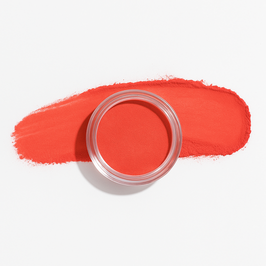 Neonorange – Tango – En lysande neonorange nyans som ger en energisk och iögonfallande manikyr, perfekt för sommaren / dipping-pulver-powder-akryl-pulver – Högpigmenterat material för salonger – Nagelfärgvisning (nail swatch)